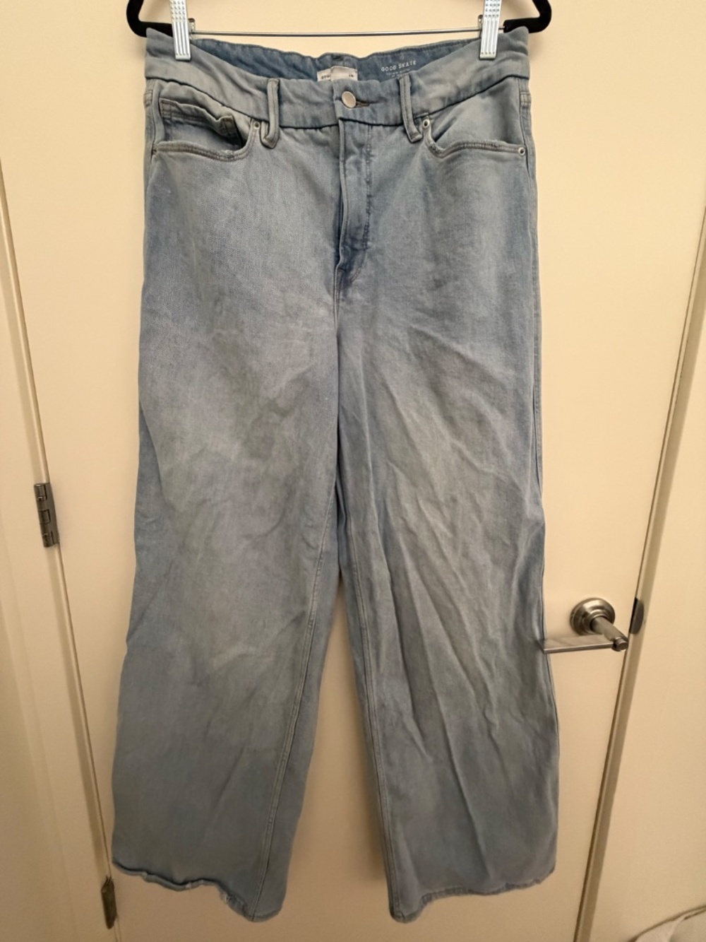 Good American GOOD SKATE WIDE LEG JEANS - Picture 3 of 4